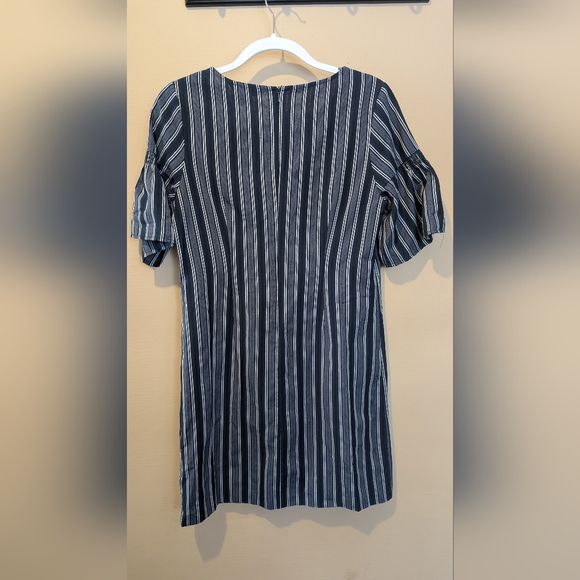 Banana Republic Striped Mini Dress in Dark Blue and White - Picture 4 of 4